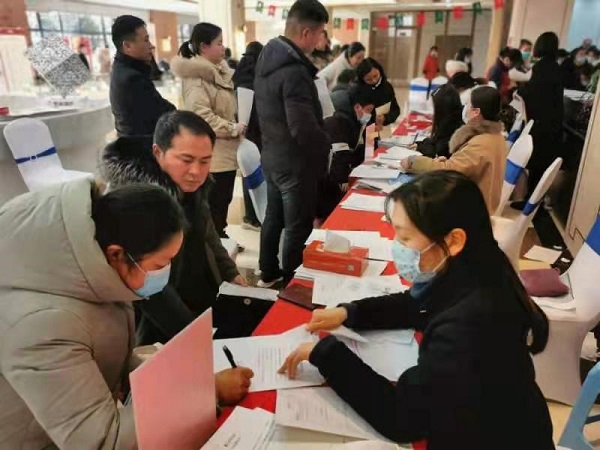 定遠(yuǎn)項目六號地徽鹽·曲陽名邸如期交房